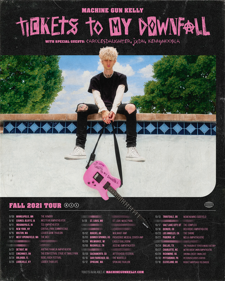 Machine Gun Kelly Announces Fall 2021 “Tickets To My Downfall” US Tour